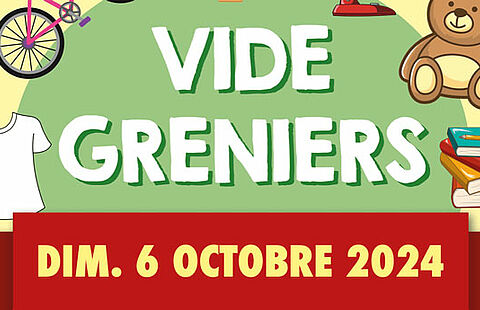 Affiche du vide-greniers de Tourrettes-sur-Loup