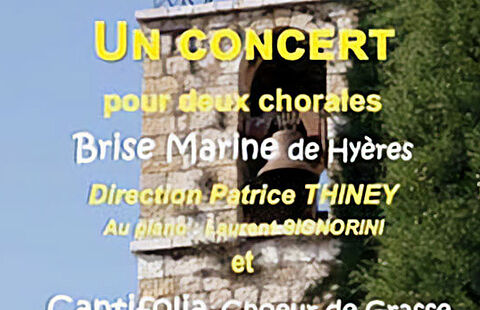 Photo de l'église Saint-Martin avec la date du concert 